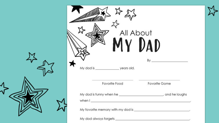 Fathers Day Printable Feature
