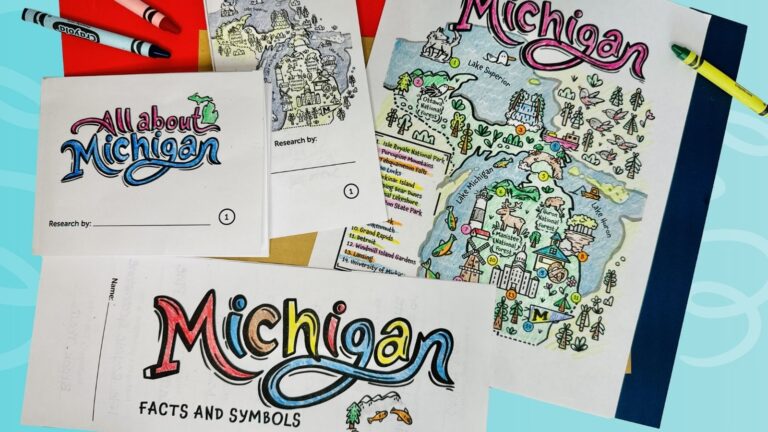 all about michigan worksheets feature